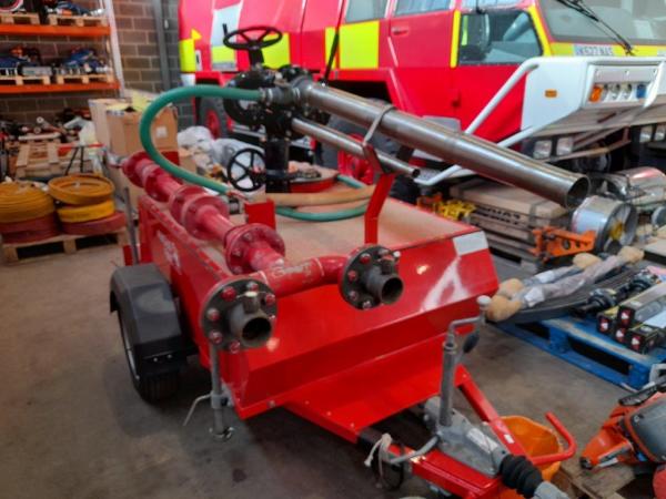 1,000L Foam Monitor Trailer - Evems Limited - Good quality fire engines for sale